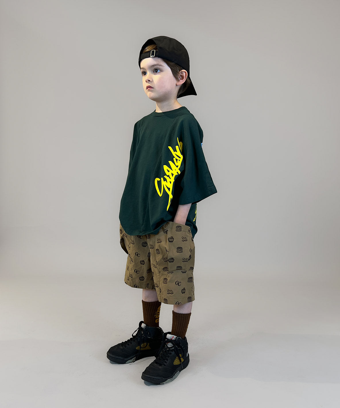 GC Patterned Side Pocket Shorts