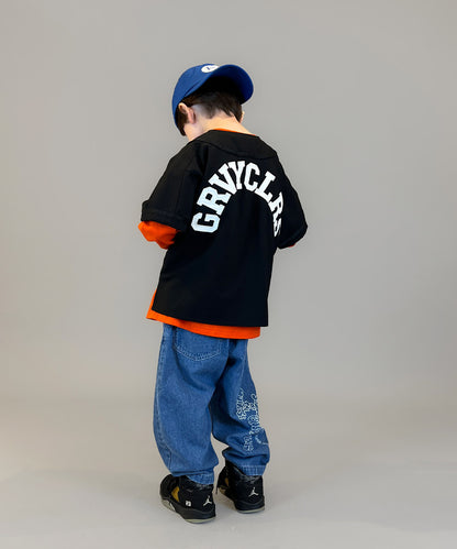 8oz Denim Graffiti Ballooned Long Pants