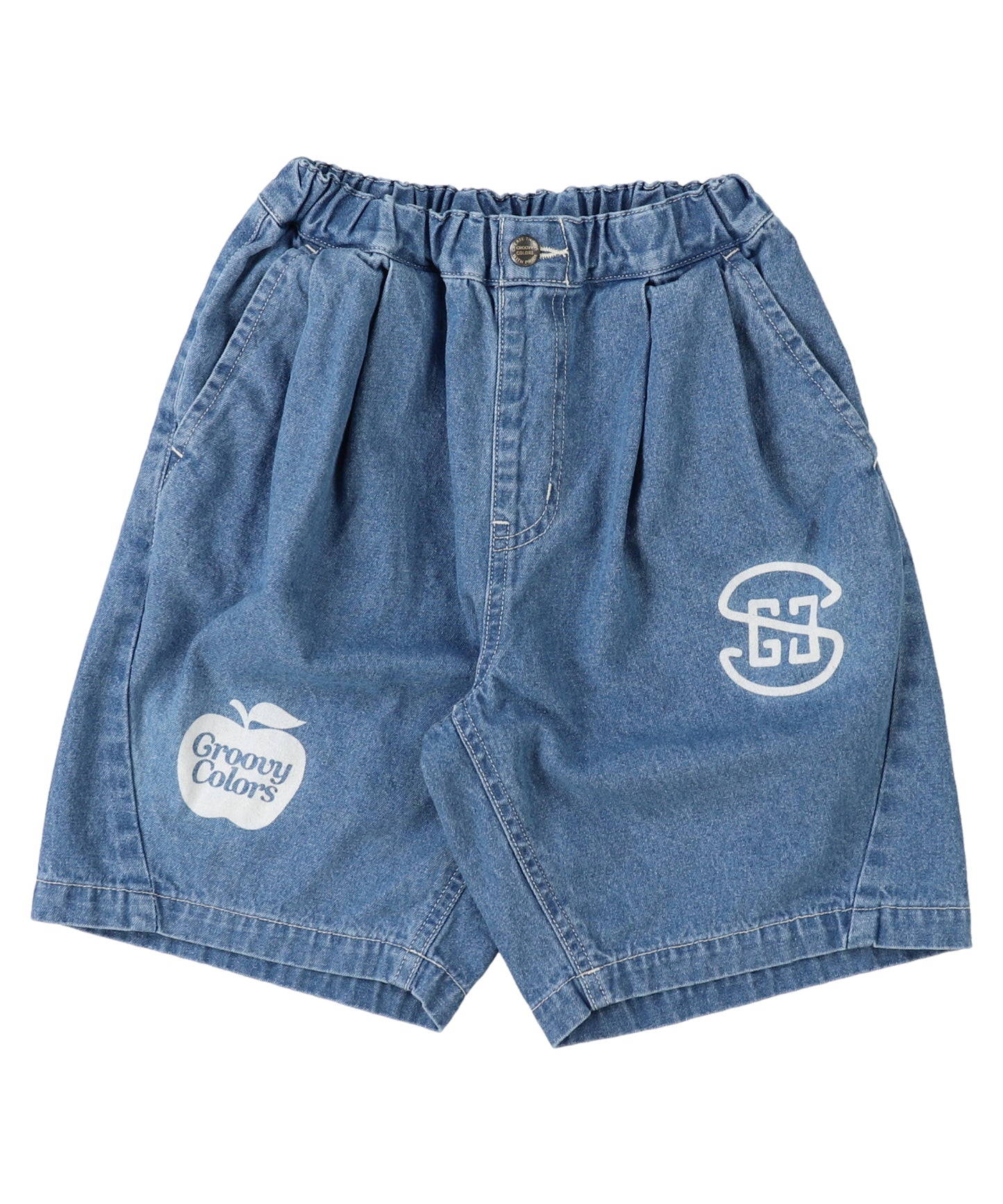 8oz Denim Graffiti Twisted Shorts