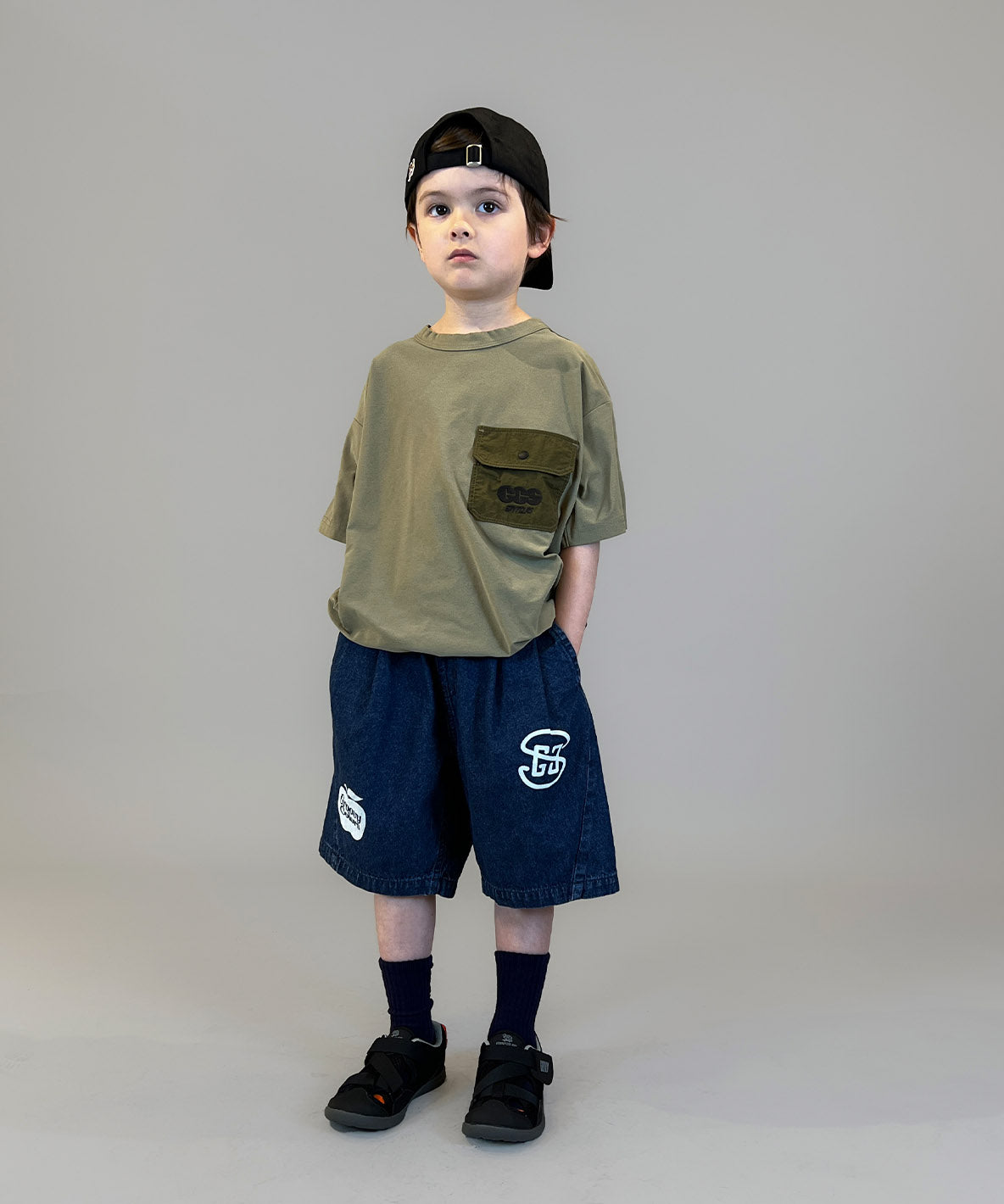 8oz Denim Graffiti Twisted Shorts