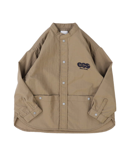Light shell Taffeta Bandcollar Shirt(MENS)