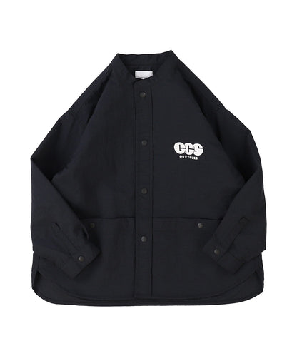 Light shell Taffeta Bandcollar Shirt(MENS)
