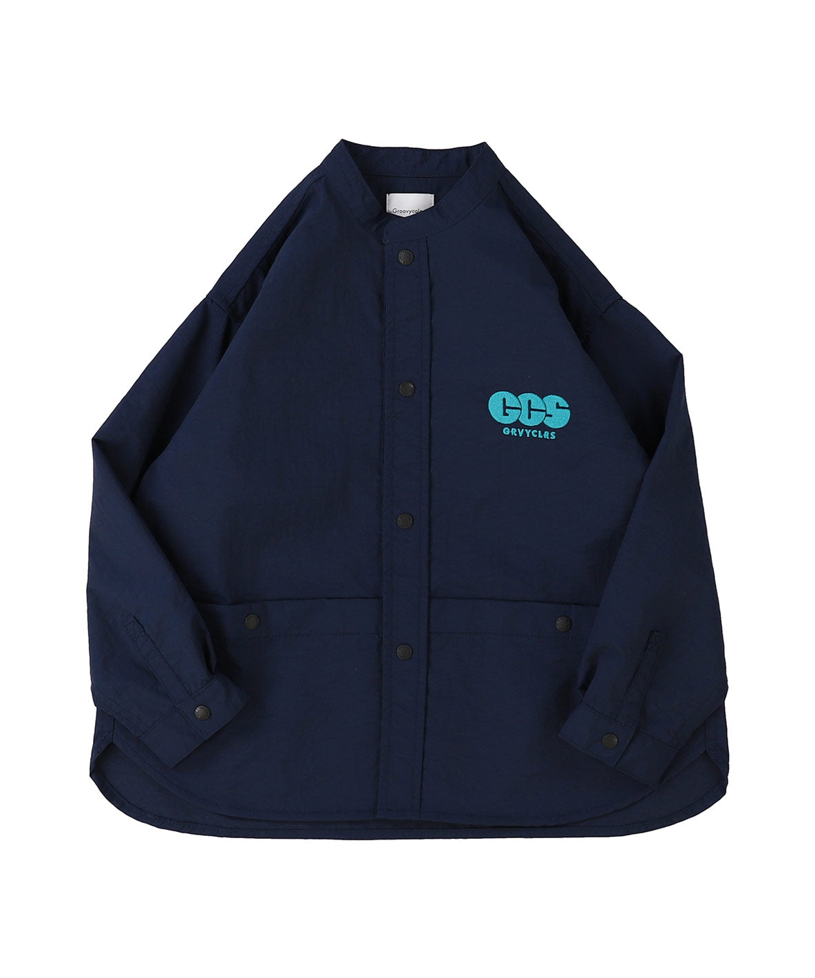 Light shell Taffeta Bandcollar Shirt(MENS)