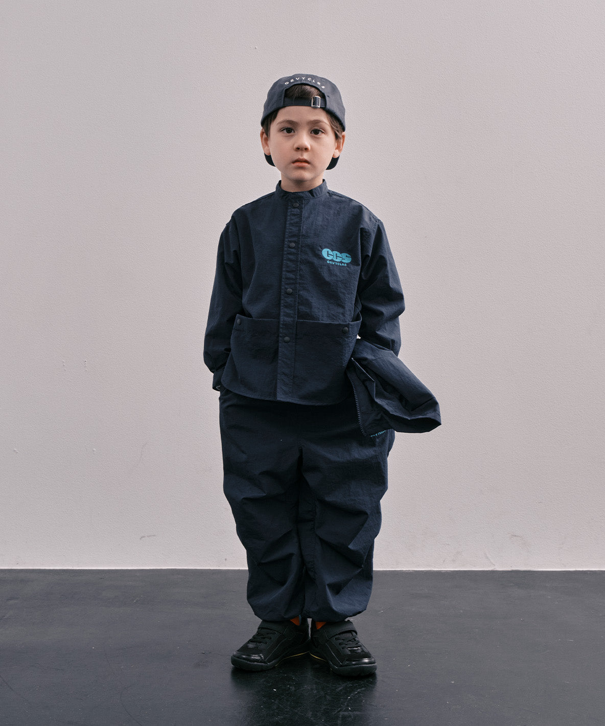 Light shell Taffeta Bandcollar Shirt