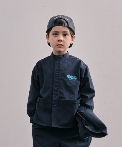 Light shell Taffeta Bandcollar Shirt