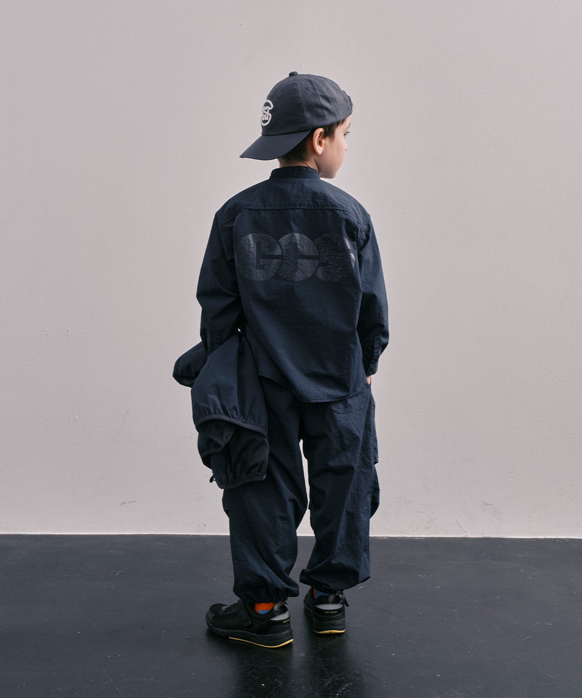Light shell Taffeta Bandcollar Shirt