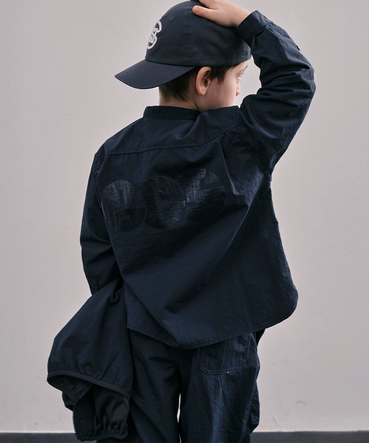 Light shell Taffeta Bandcollar Shirt
