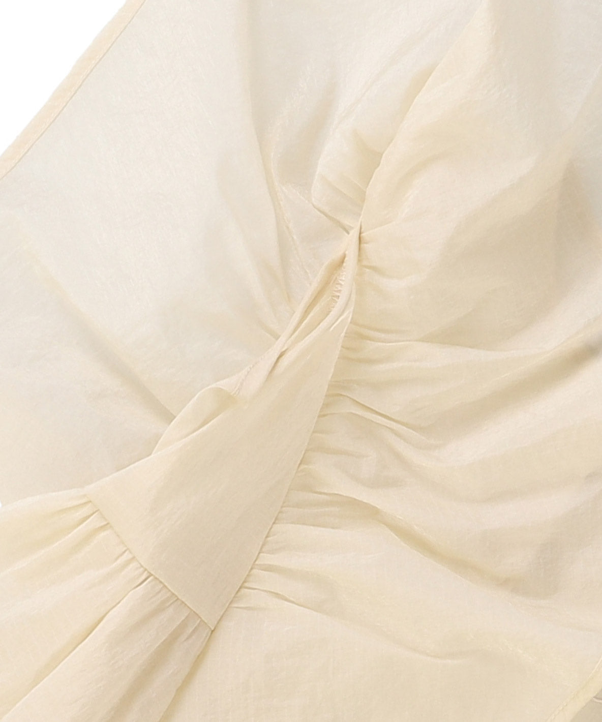 Ripstopped Sheer Taffeta Butterfly Sleeve Blouse