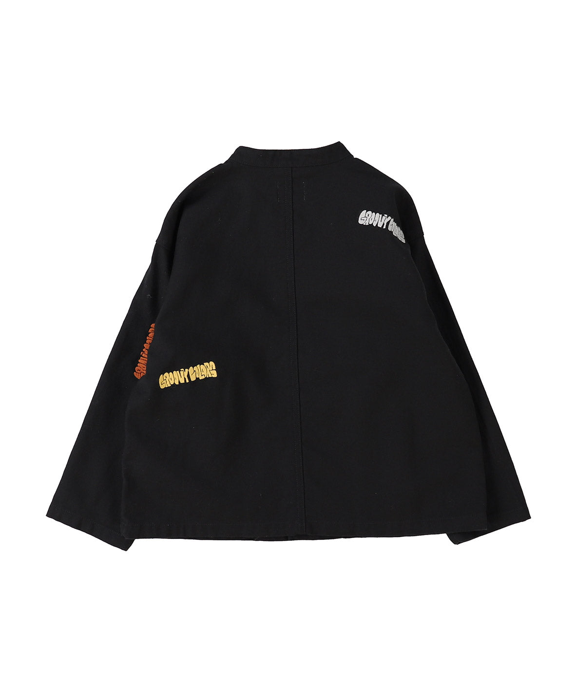 Back Satin Graffiti Bandcollar Jacket