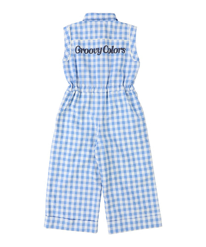 Gingham Check Overalls