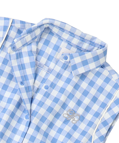 Gingham Check Overalls