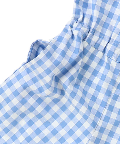 Gingham Check Overalls