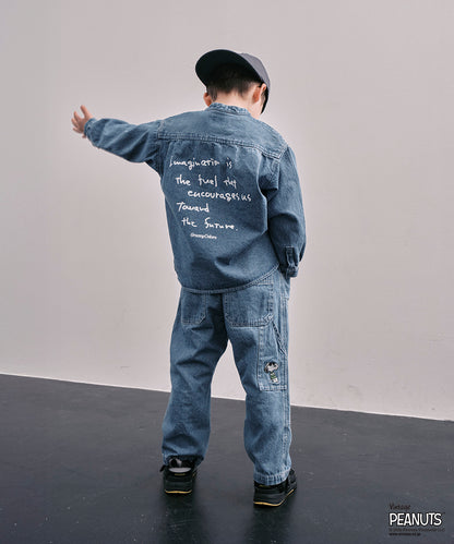 8oz Denim SNOOPY Bandcollar Shirt