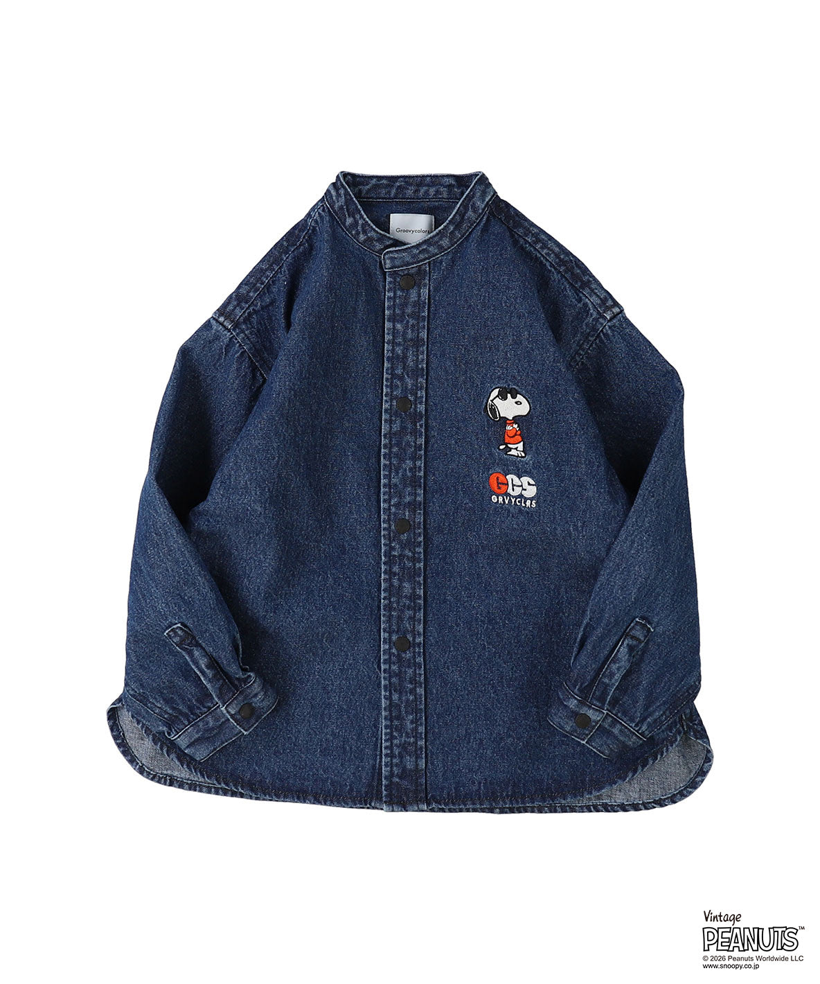 8oz Denim SNOOPY Bandcollar Shirt