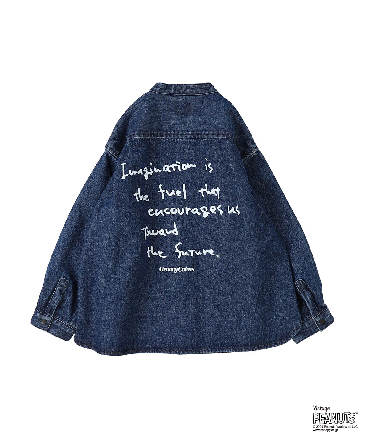 8oz Denim SNOOPY Bandcollar Shirt