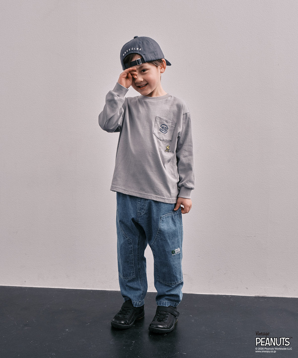 SNOOPY BASEBALL L/S Tee