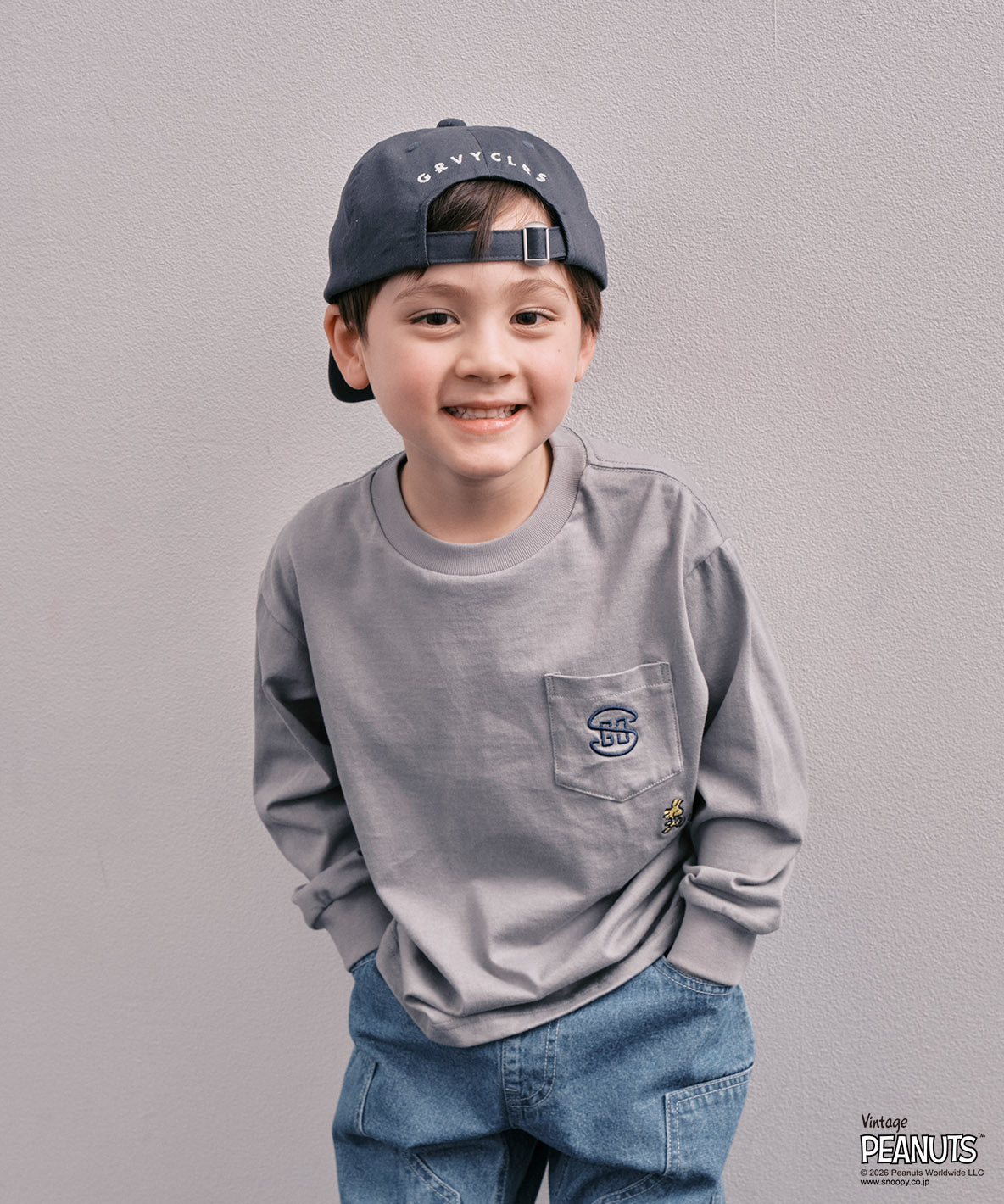 SNOOPY BASEBALL L/S Tee