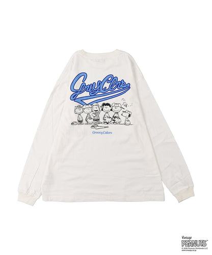SNOOPY BASEBALL L/S Tee(MENS)