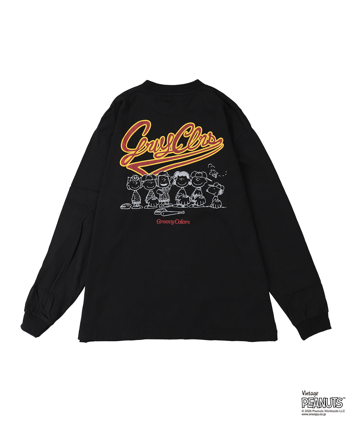 SNOOPY BASEBALL L/S Tee(MENS)