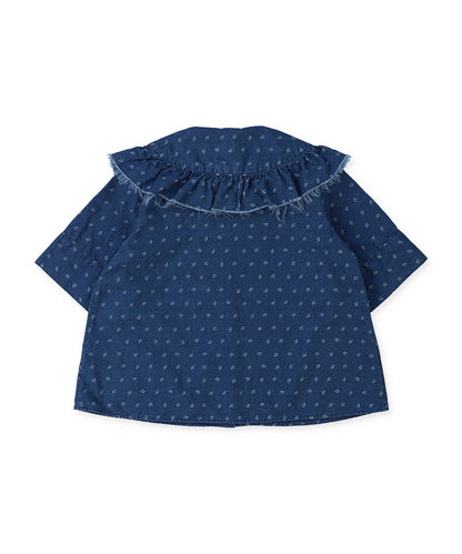 Indigo Print Blouse