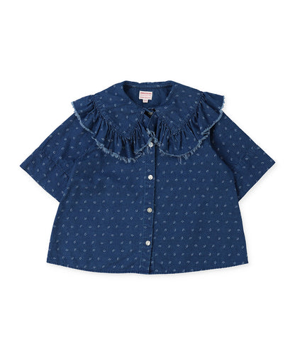 Indigo Print Blouse