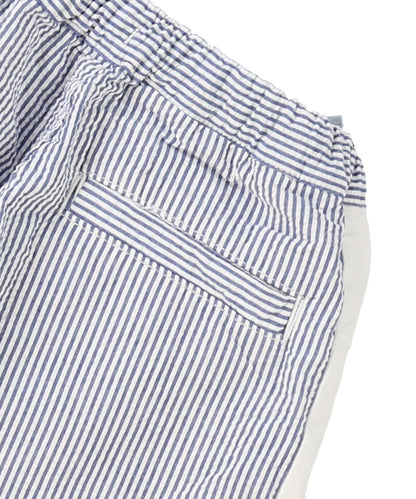 American Cotton Seersucker Line Embroidered Pants