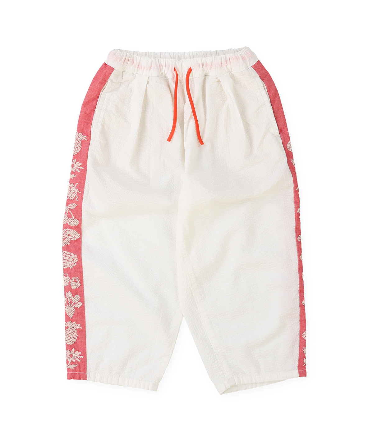 American Cotton Seersucker Line Embroidered Pants