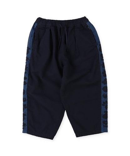 American Cotton Seersucker Line Embroidered Pants