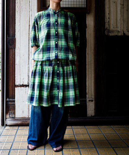 Madras Plaid Docking Dress