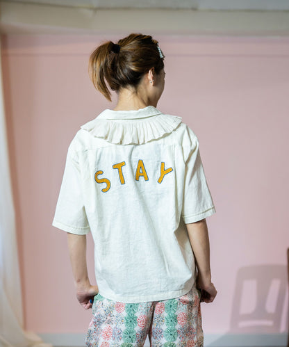 Frill Combination Shirt