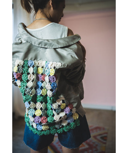 Nylon and Twill Docking Flight Jacket