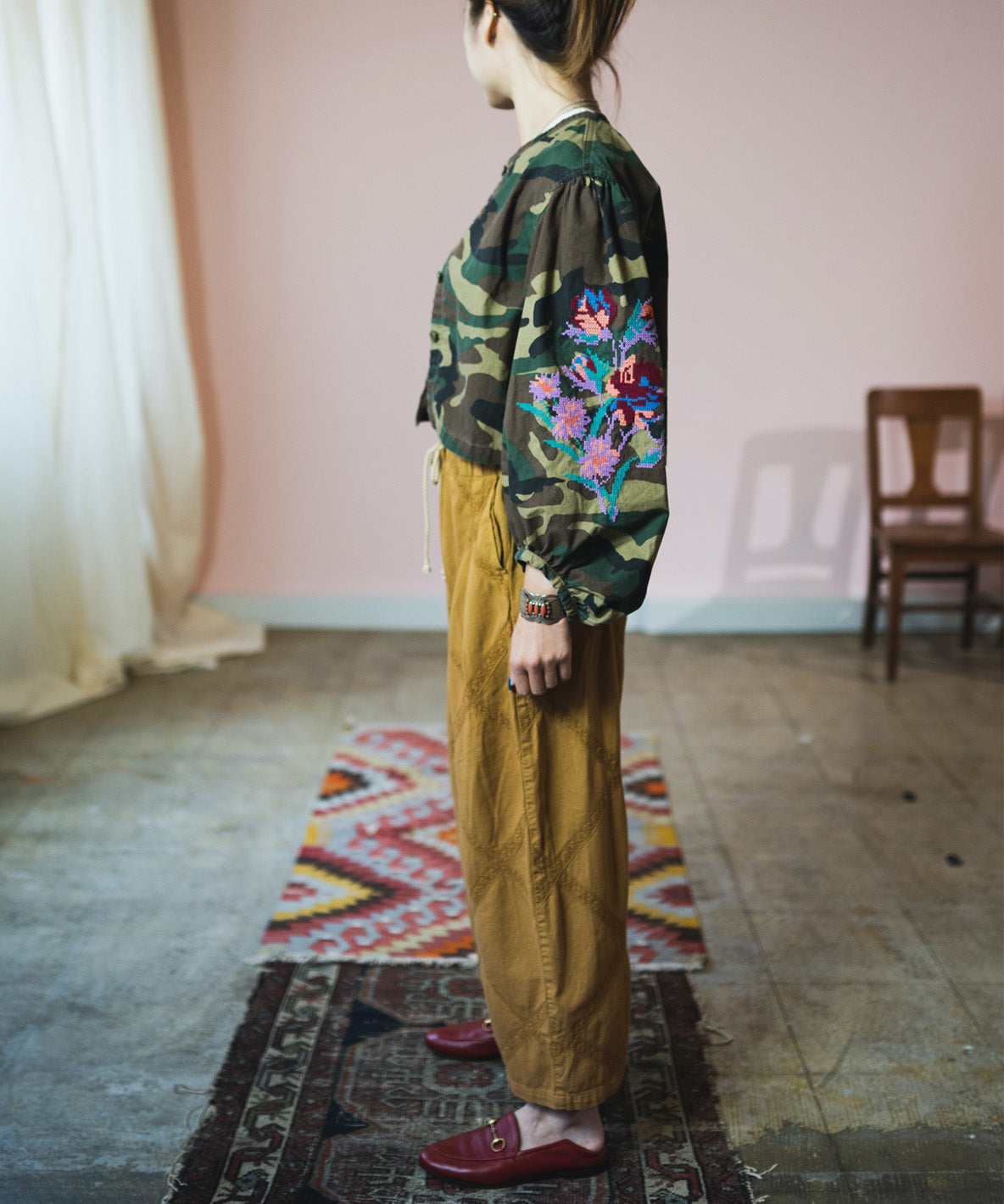Twill Lace Pants