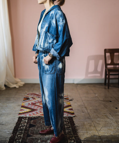 Work Denim Wrapped Pants