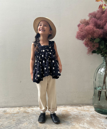 Star Jacquard and Frill Camisole