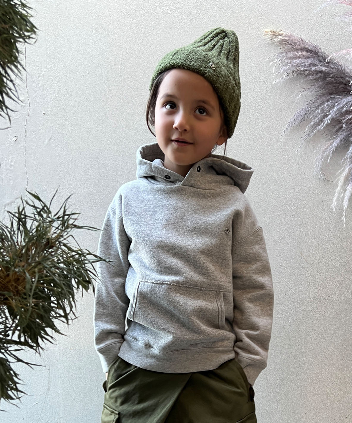 Grandrelle Yarn Fleece Sweat Hoodie