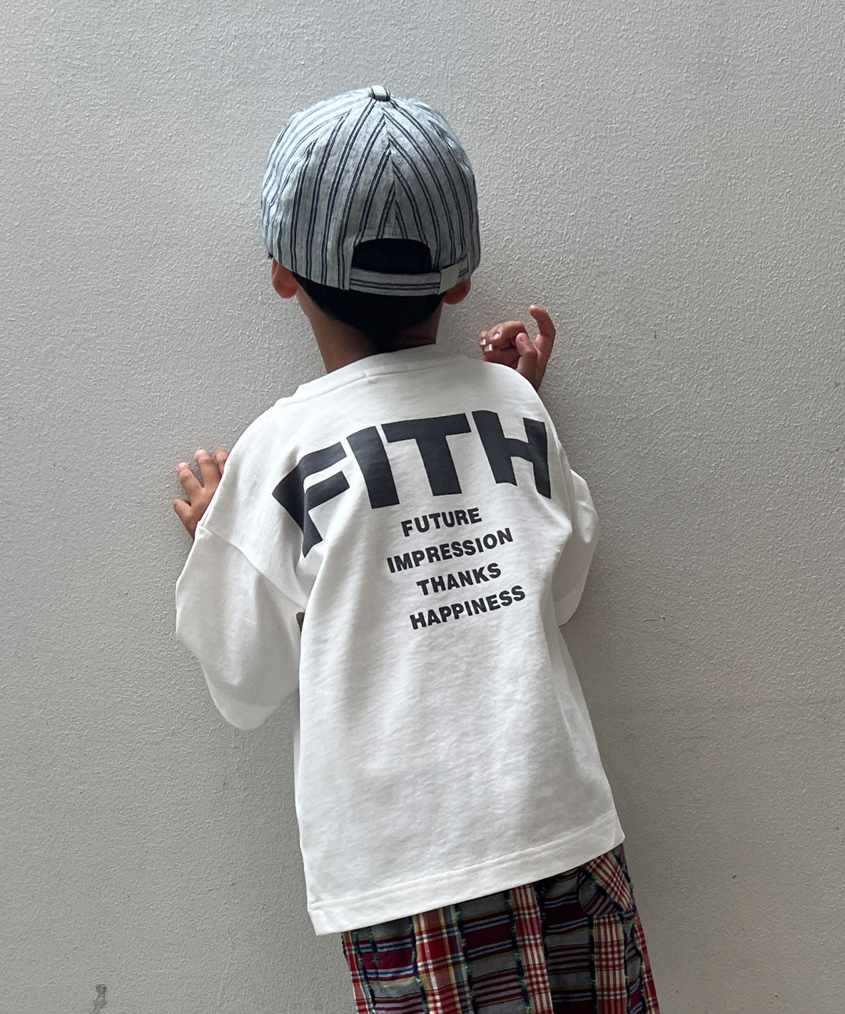 Smooth Cotton Jersey and Back Logo Tee