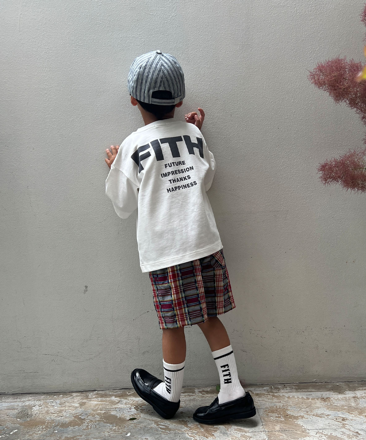 Smooth Cotton Jersey and Back Logo Tee