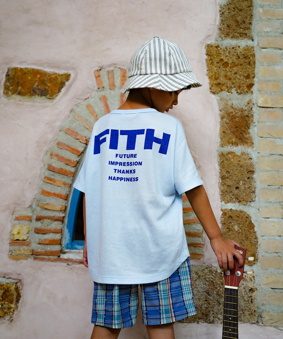 Tetoron Cotton Jersey Back Logo Tee