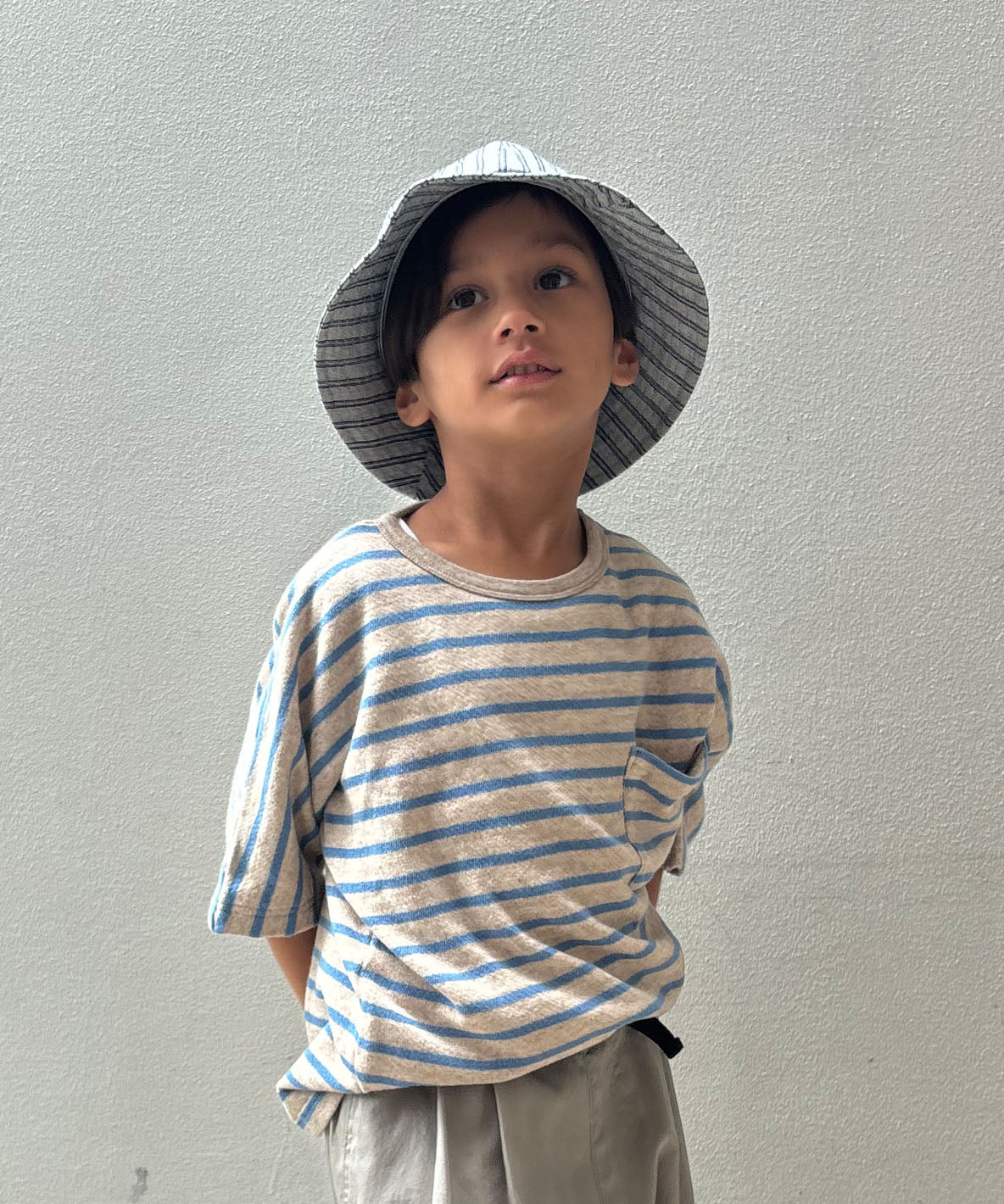 Pile Striped Pocket Tee