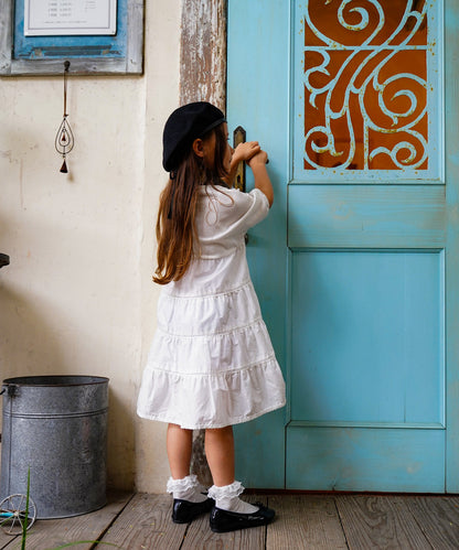 Smooth Cotton Jersey and Tiered Dress