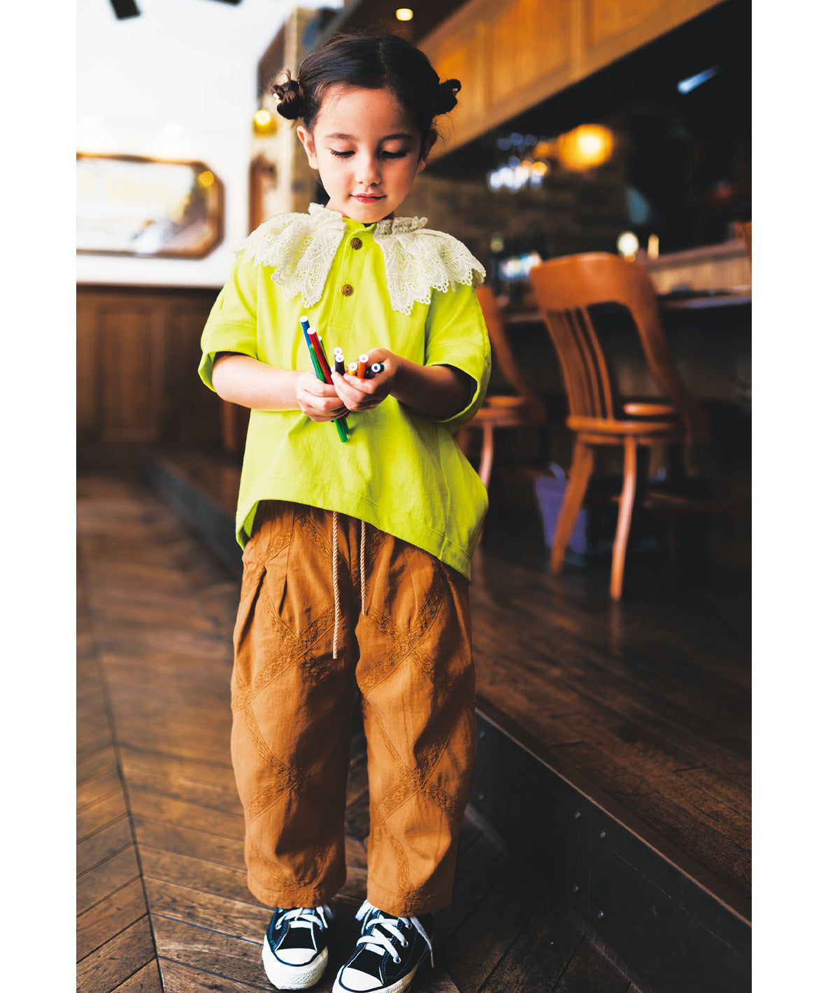 Twill Lace Pants