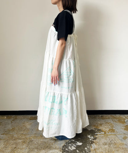 Sheeting Food Sack Remade Suspender Dress