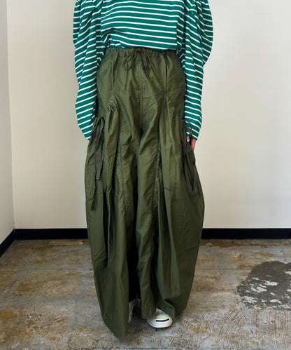 Vintage Back Satin Wide Pants