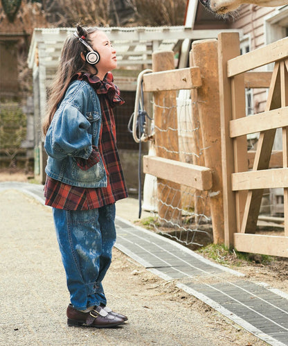 Work Denim Balloon-sleeve Jacket