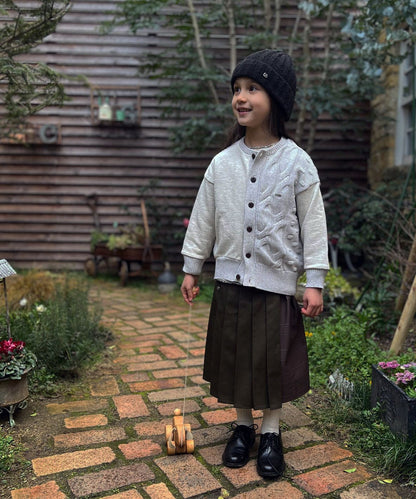 Combination Knit Cardigan