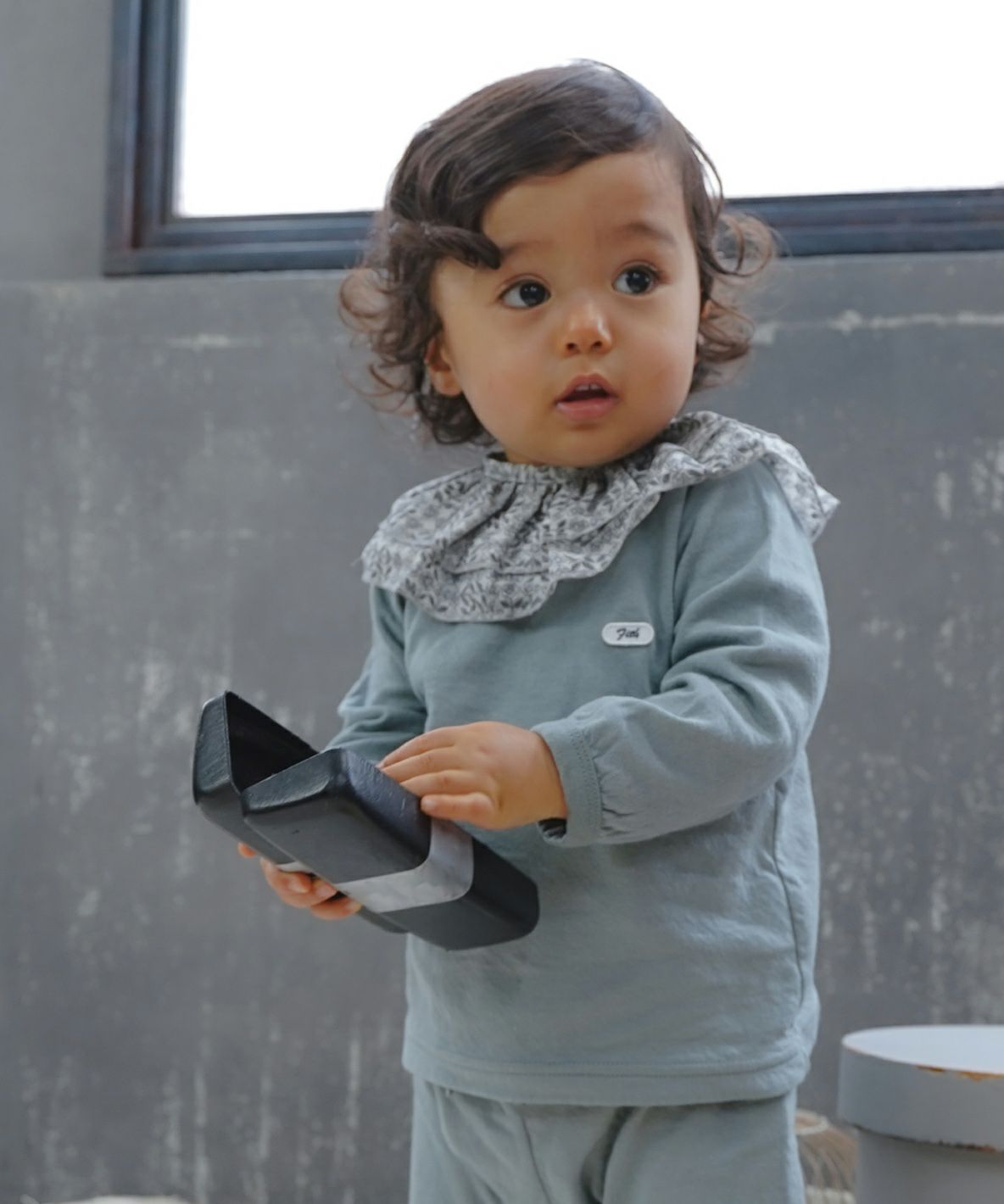 Baby Feather Knit and Double Gauze Tee