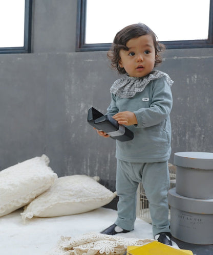 Baby Feather Knit and Double Gauze Pants