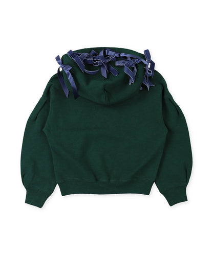 Brushed Fleece Ribbon Sweat Hoodie