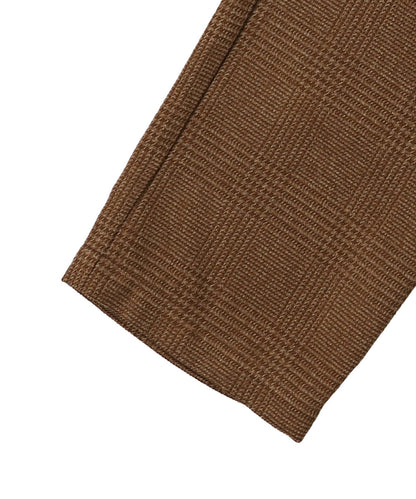 Tweed Glencheck  Suspenders Pants