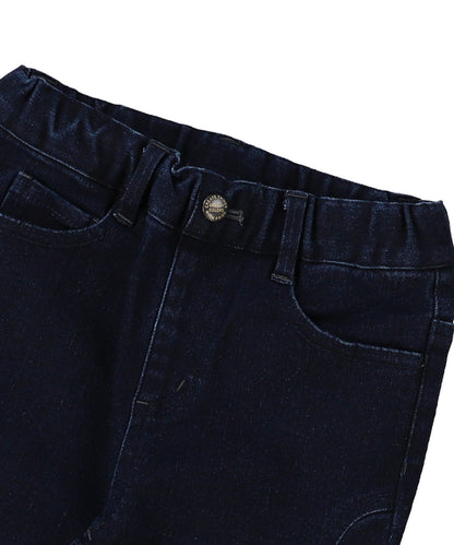 Stretch Denim Slit Pants